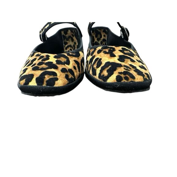 Drogheria Crivellini Square Toe Mary Jane flats in a leopard print EU 40, US 9.5 - Picture 8 of 10